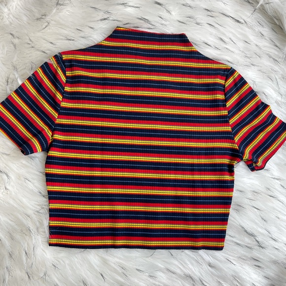 SHEIN Tops - Multi Color high neck crop top.